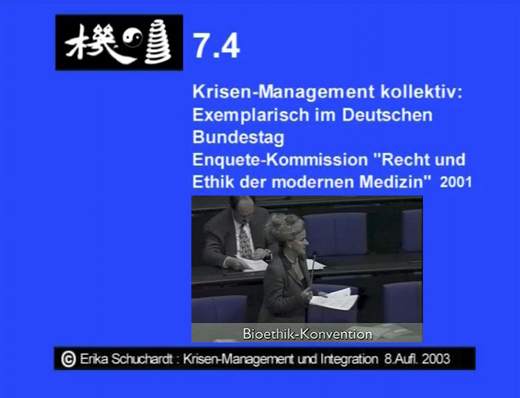 KMI 23 - “Recht und Ethik der mod. Medizin” Krisen-Management kollektiv, exempl. im Dt. Bundestag